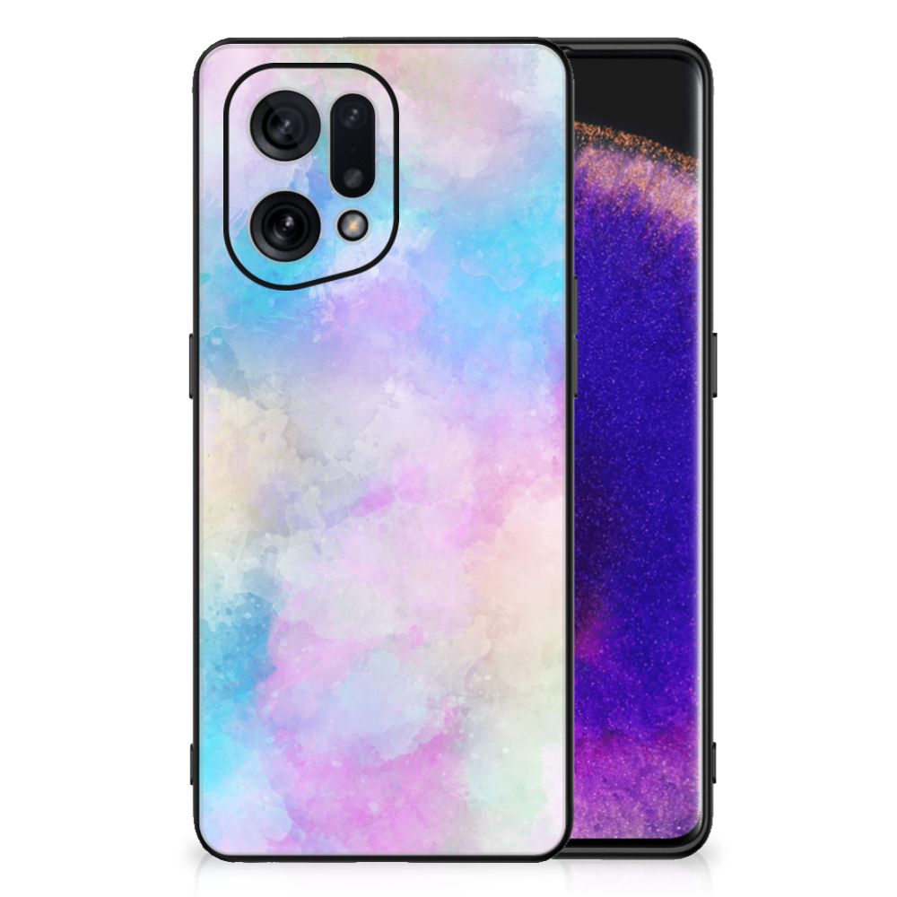 Kleurrijke Telefoonhoesje OPPO Find X5 Watercolor Light B2C Telecom