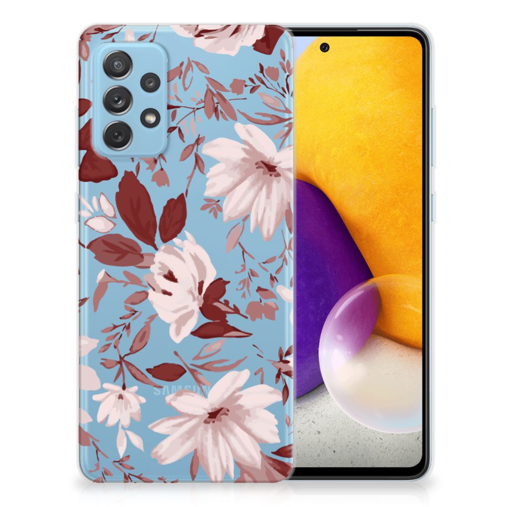 Hoesje maken Samsung Galaxy A72 Watercolor Flowers