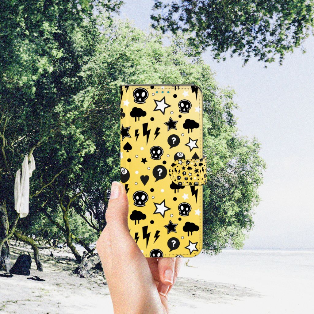Telefoonhoesje met Naam Samsung Galaxy A73 5G Punk Geel