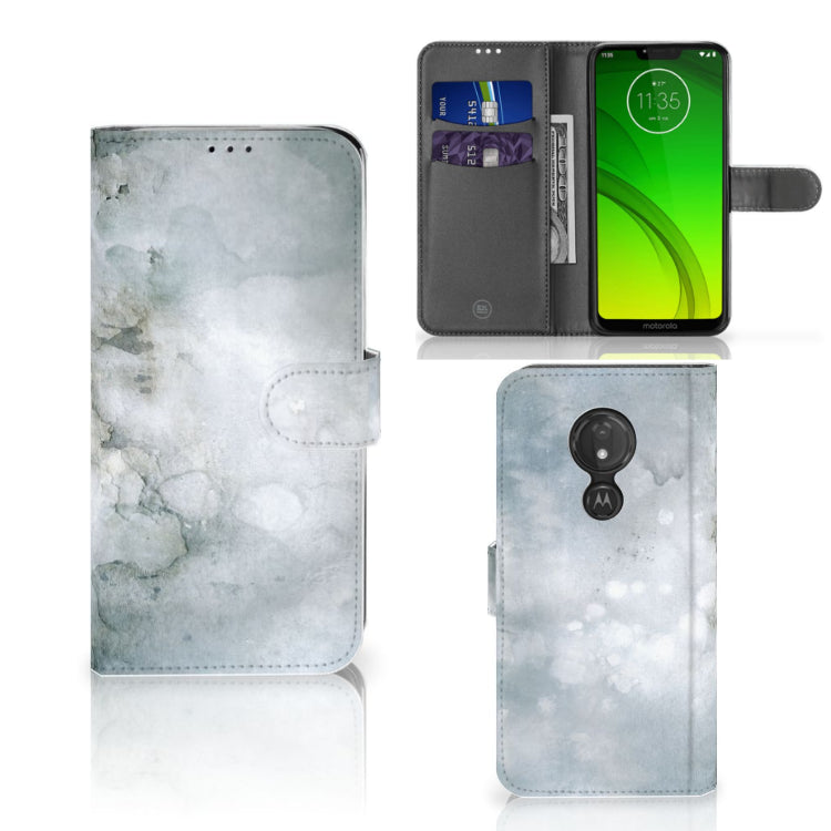 Hoesje Motorola Moto G7 Power Painting Grey