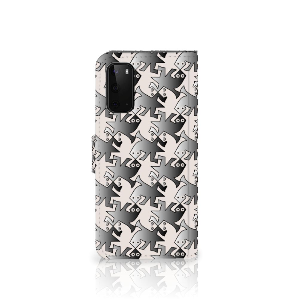 Samsung Galaxy S20 Telefoonhoesje met Pasjes Salamander Grey