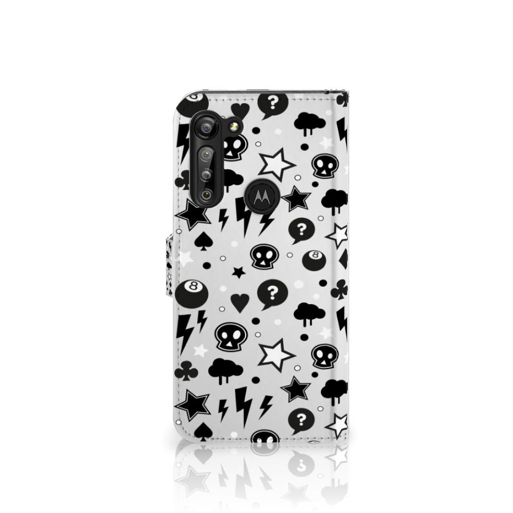 Telefoonhoesje met Naam Motorola G8 Power Silver Punk