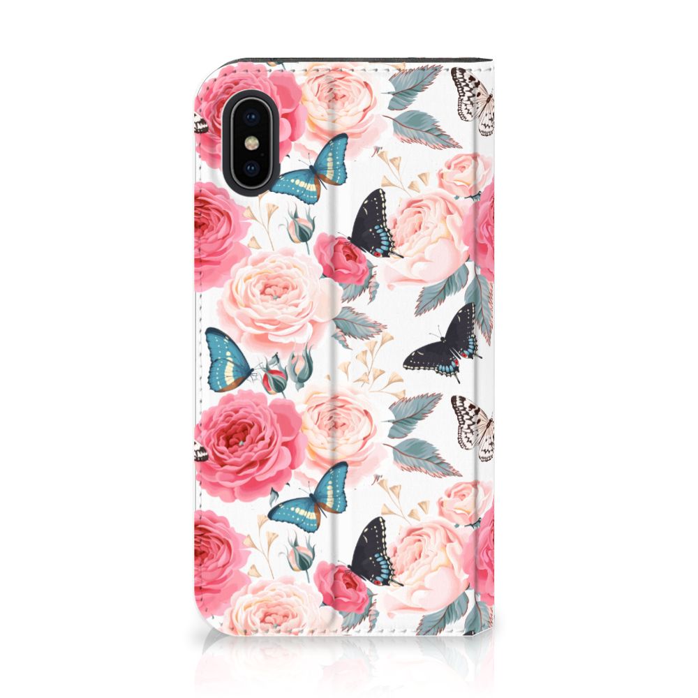 Apple iPhone X | Xs Smart Cover Butterfly Roses