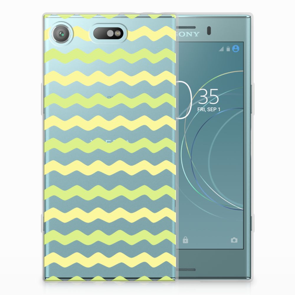 Sony Xperia XZ1 Compact TPU bumper Waves Yellow