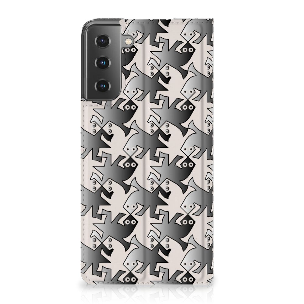Samsung Galaxy S21 Plus Hoesje maken Salamander Grey - B2C Telecom