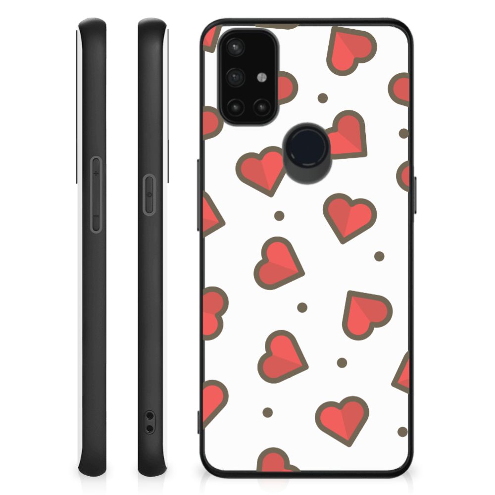 OnePlus Nord N10 5G Back Case Hearts