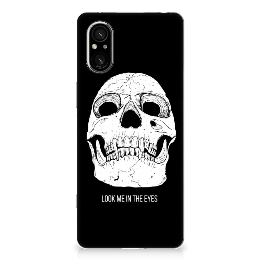 Silicone Back Case Sony Xperia 5 V Skull Eyes