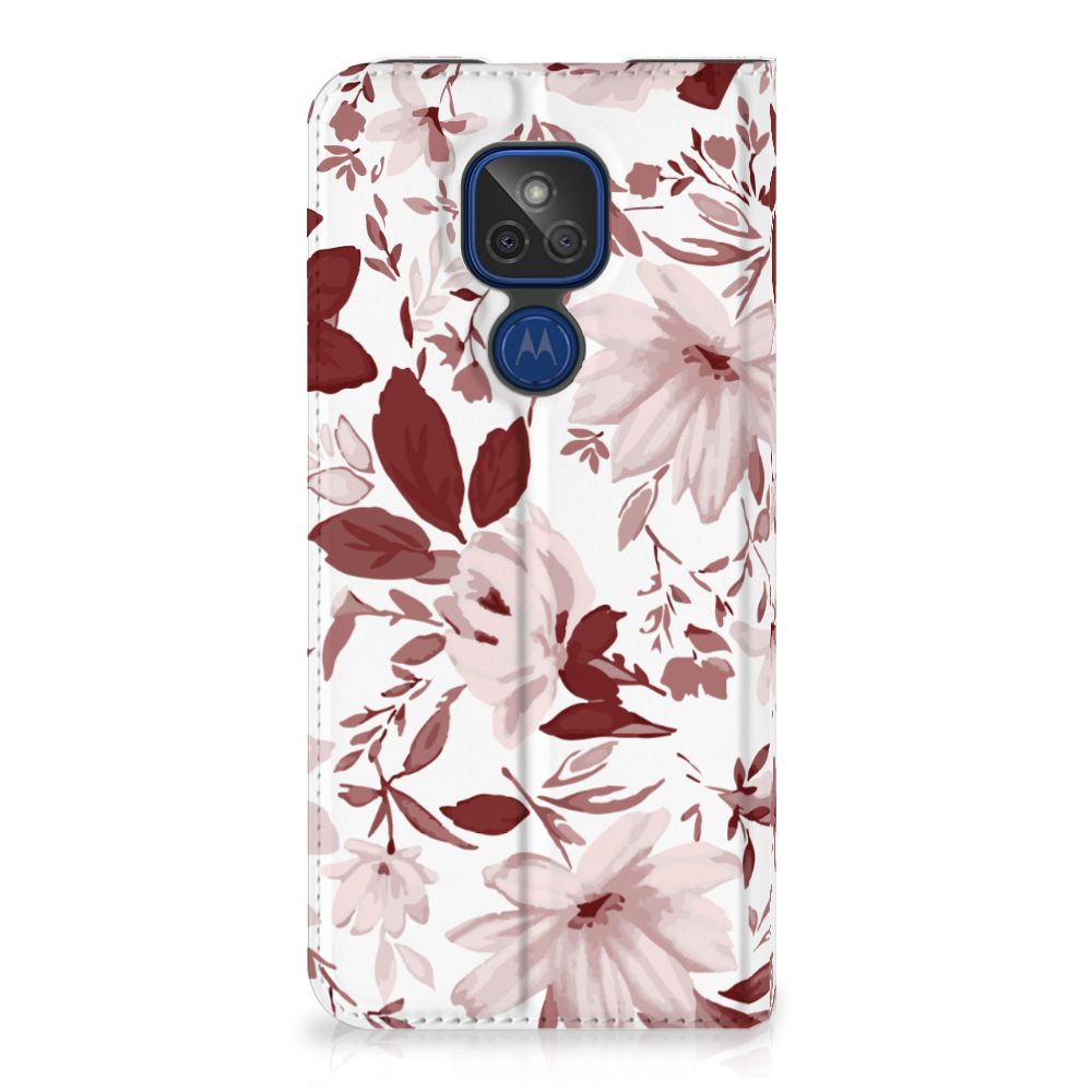 Bookcase Motorola Moto G9 Play Watercolor Flowers - B2C Telecom