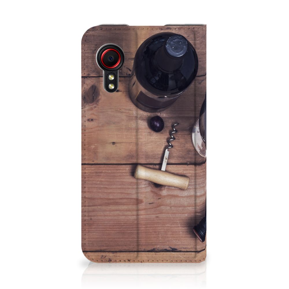 Samsung Galaxy Xcover 5 Flip Style Cover Wijn - B2C Telecom