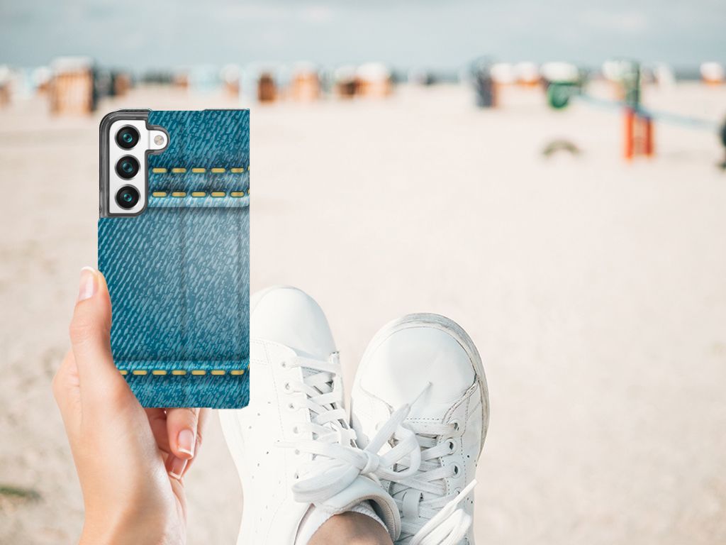 Samsung Galaxy S22 Hippe Standcase Jeans - B2C Telecom