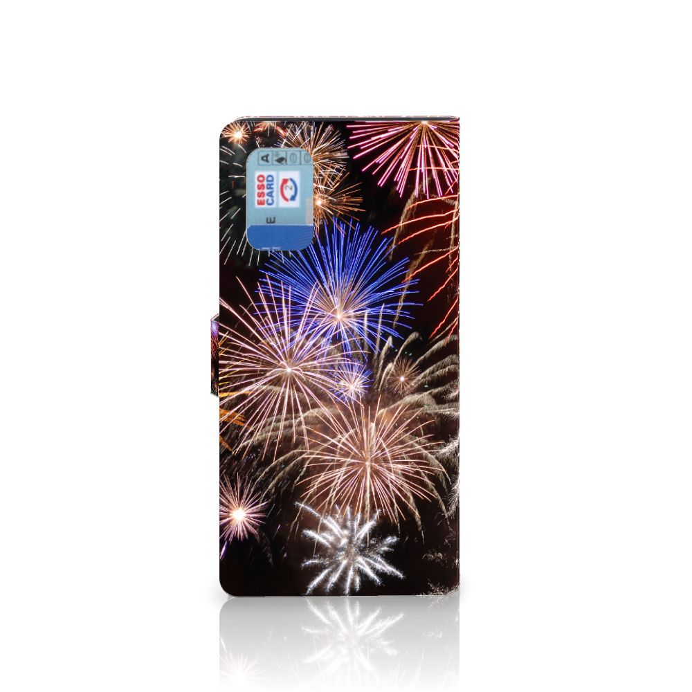 Samsung Galaxy A02s | M02s Wallet Case met Pasjes Vuurwerk
