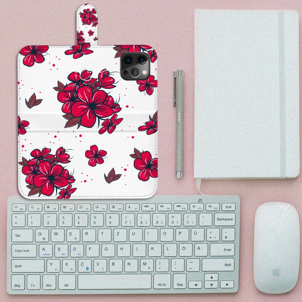 Apple iPhone 12 Pro Max Hoesje Blossom Red