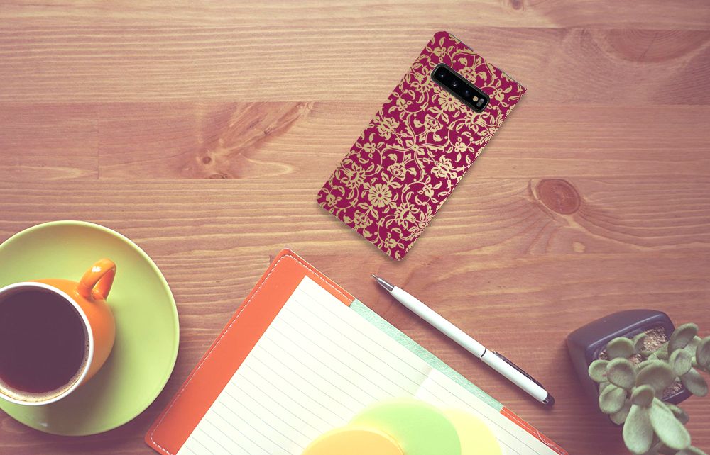 Telefoon Hoesje Samsung Galaxy S10 Plus Barok Pink