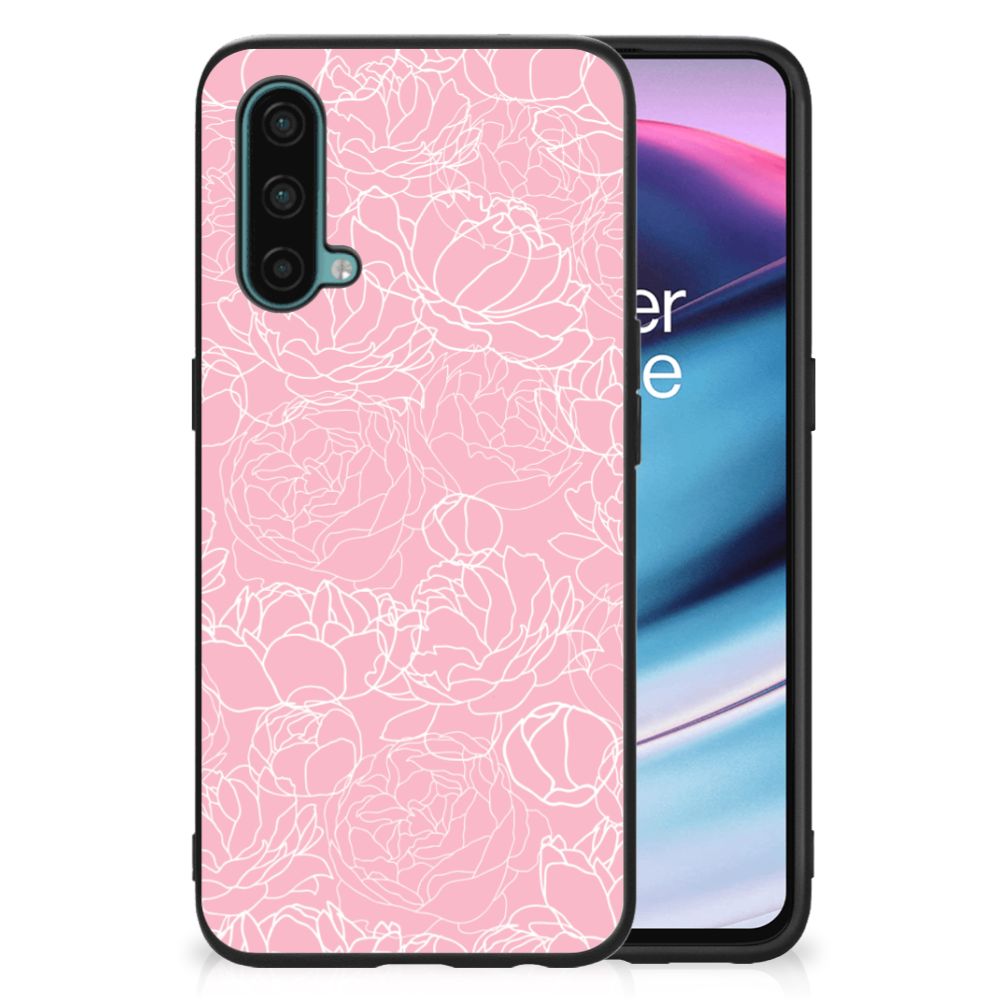 OnePlus Nord CE 5G Bloemen Hoesje White Flowers