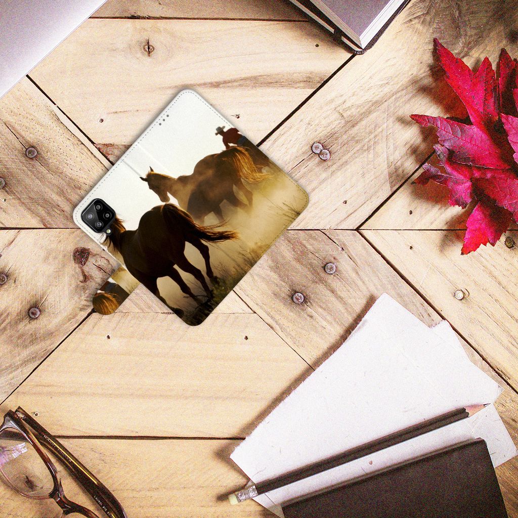 Samsung Galaxy A12 Telefoonhoesje met Pasjes Design Cowboy