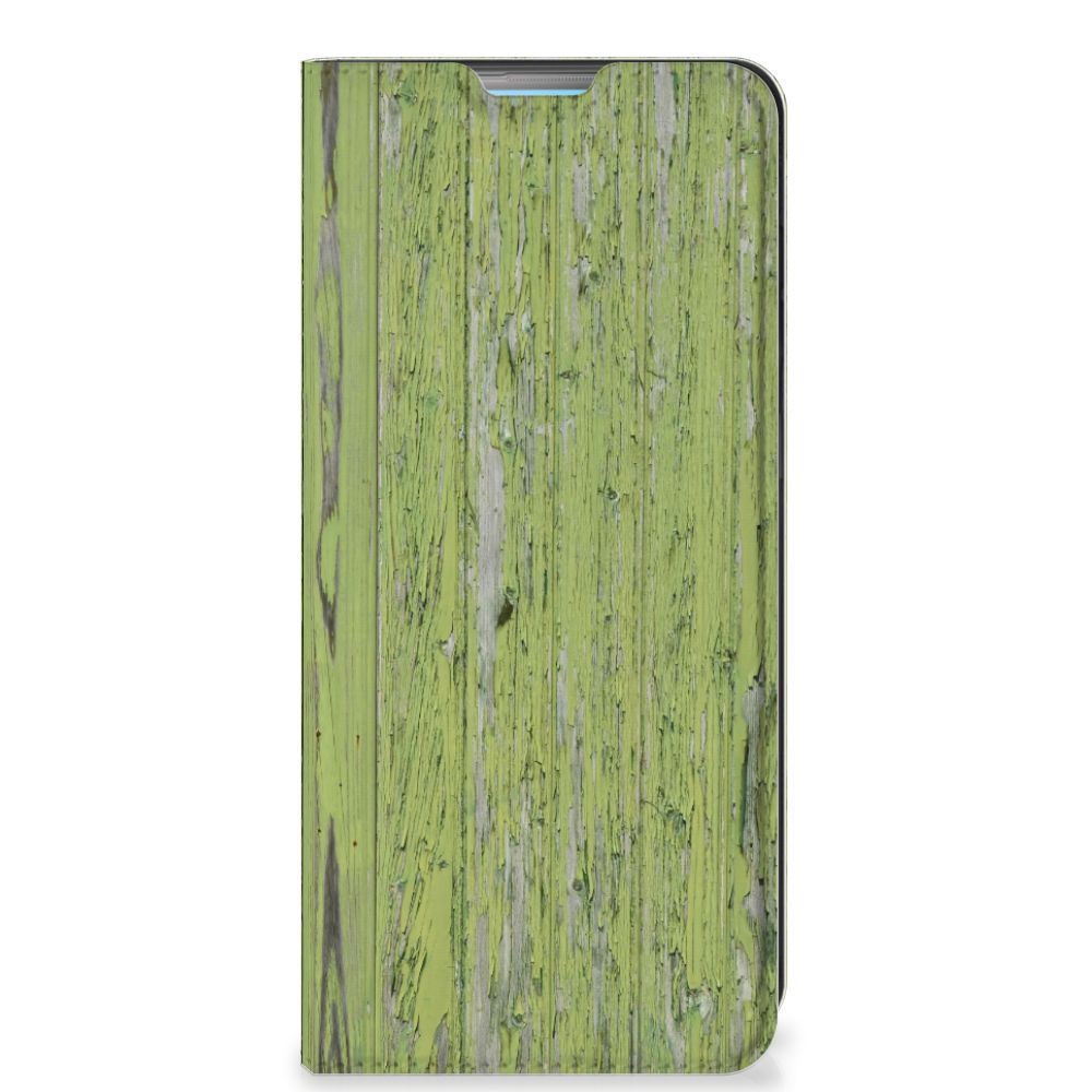 OPPO A74 4G Book Wallet Case Green Wood - B2C Telecom
