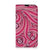 iPhone 13 Mini Bookcase Swirl Pink met kleurrijk golfpatroon en spiralen in roze tinten 🎨