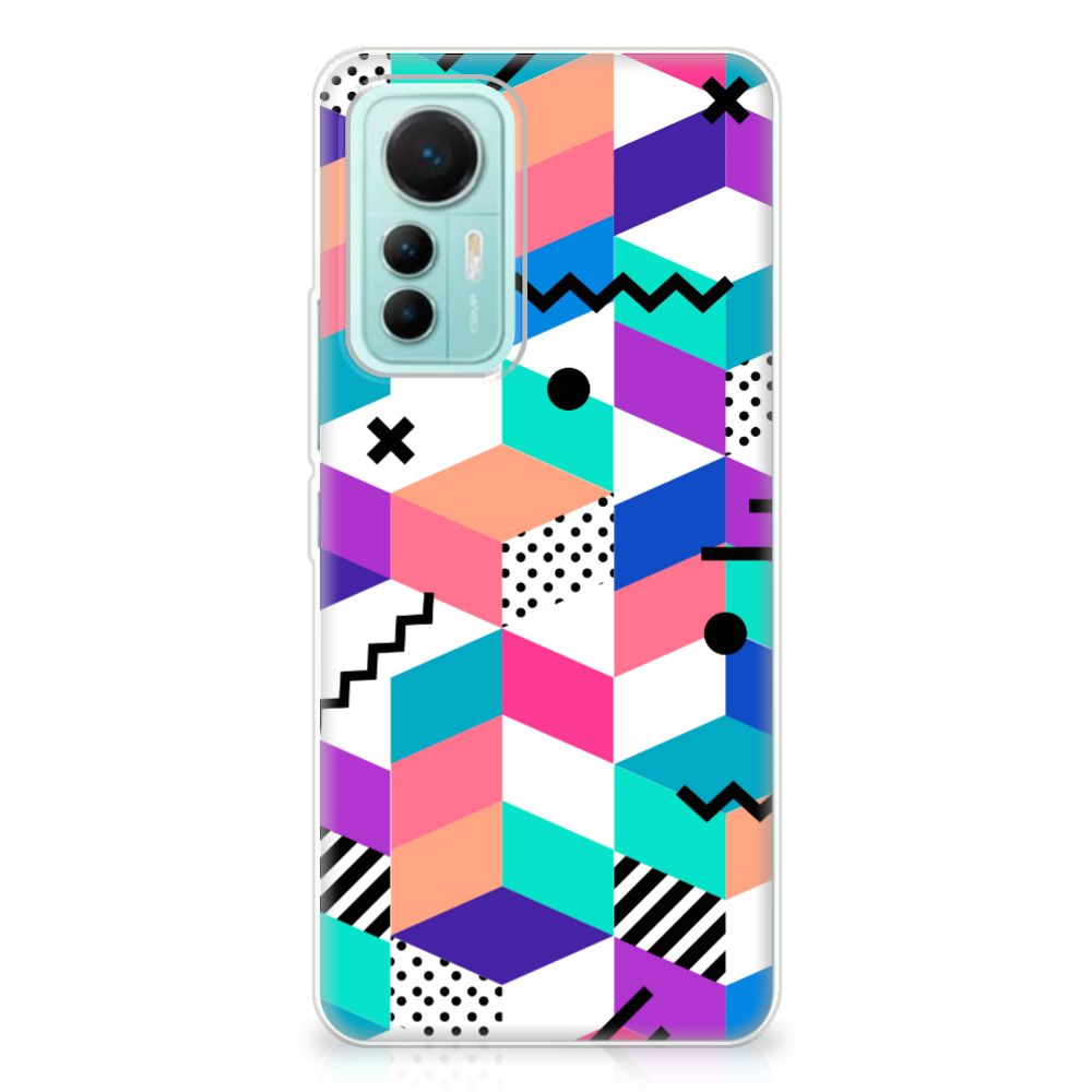 Xiaomi 12 Lite TPU Hoesje Blokken Kleurrijk B2C Telecom