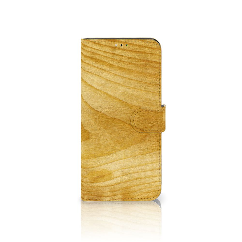 Samsung Galaxy A03 Book Style Case Licht Hout