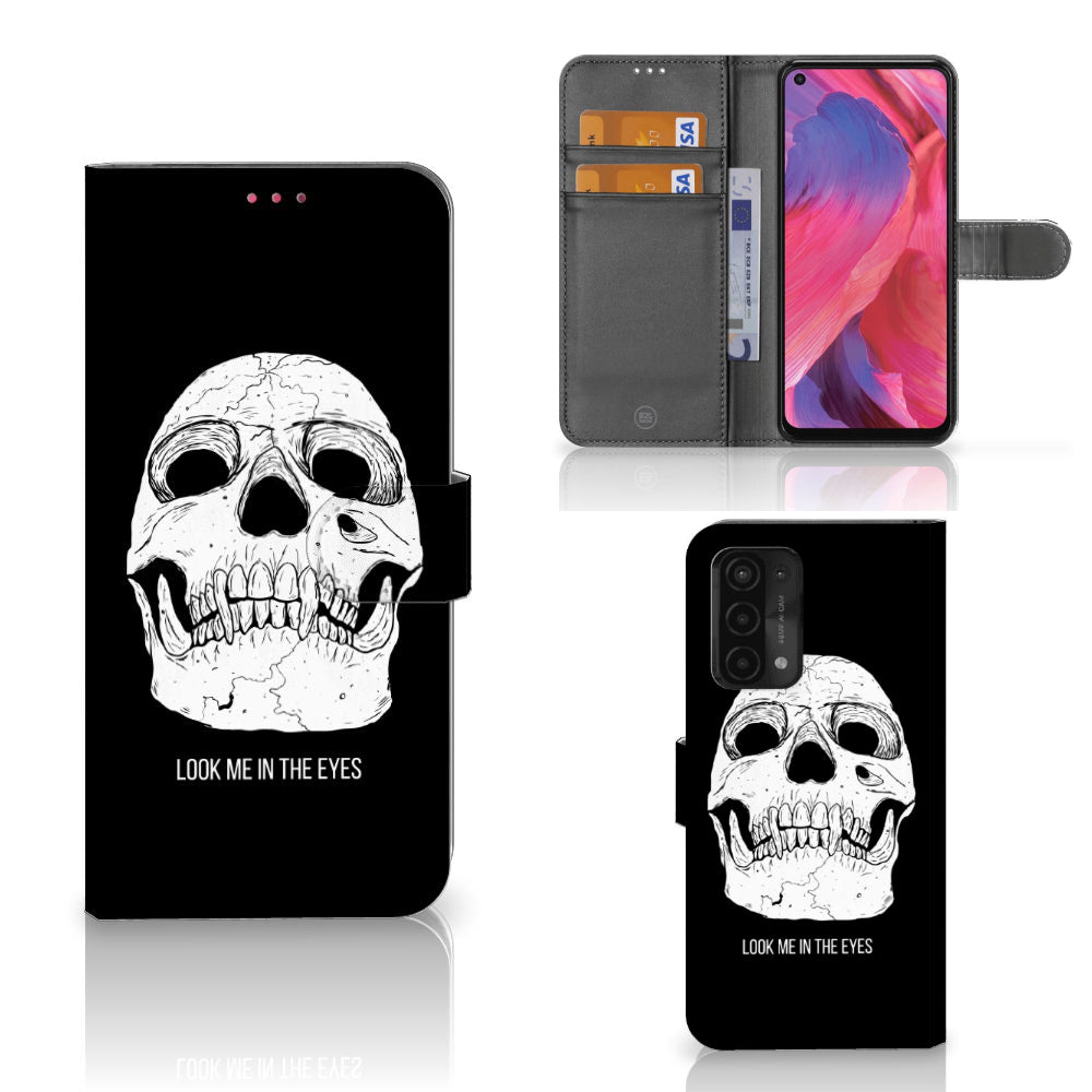 Telefoonhoesje met Naam OPPO A54 5G | A74 5G | A93 5G Skull Eyes