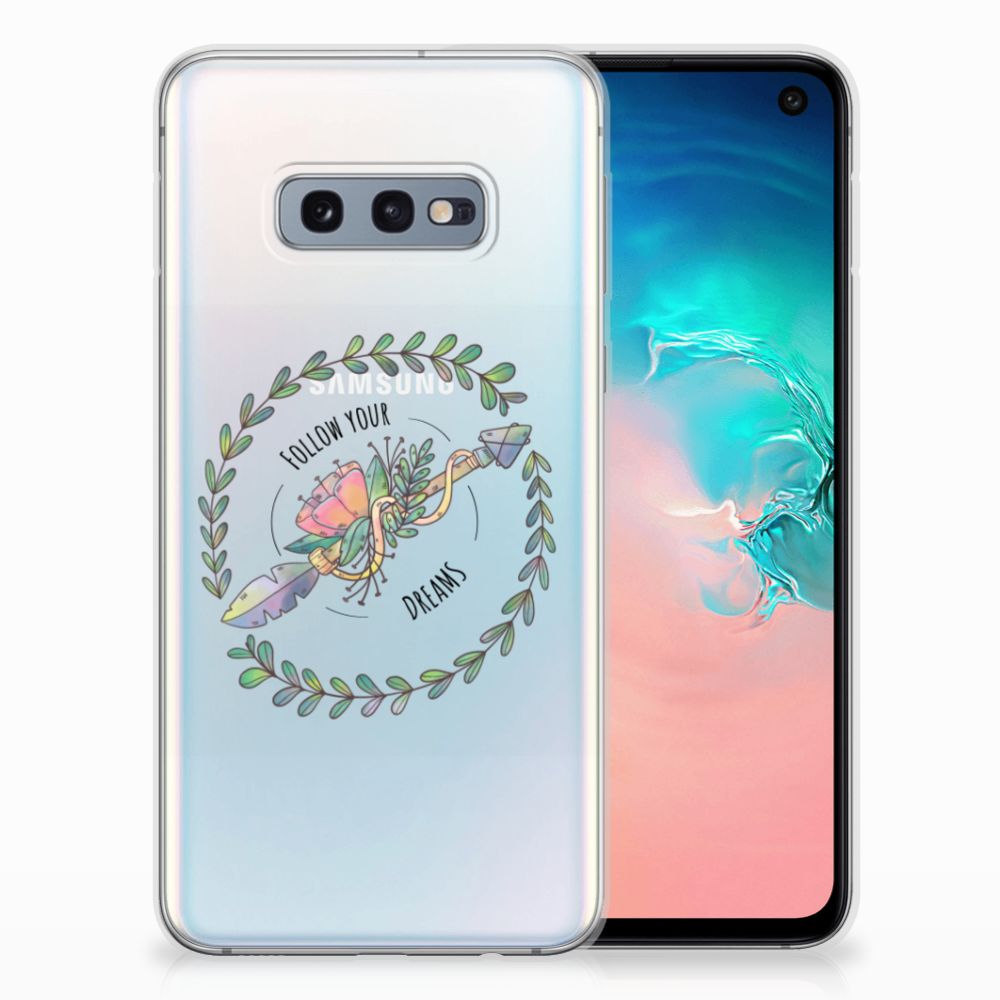 Samsung Galaxy S10e Telefoonhoesje met Naam Boho Dreams