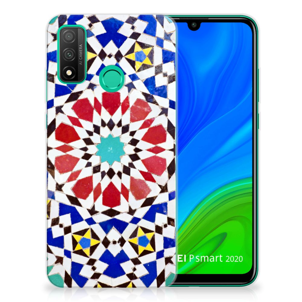 Huawei P Smart 2020 TPU Siliconen Hoesje Mozaïek