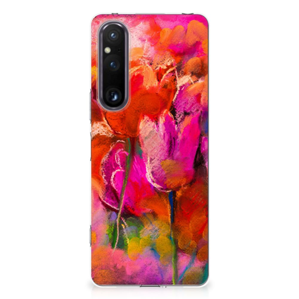 Hoesje maken Sony Xperia 1 V Tulips