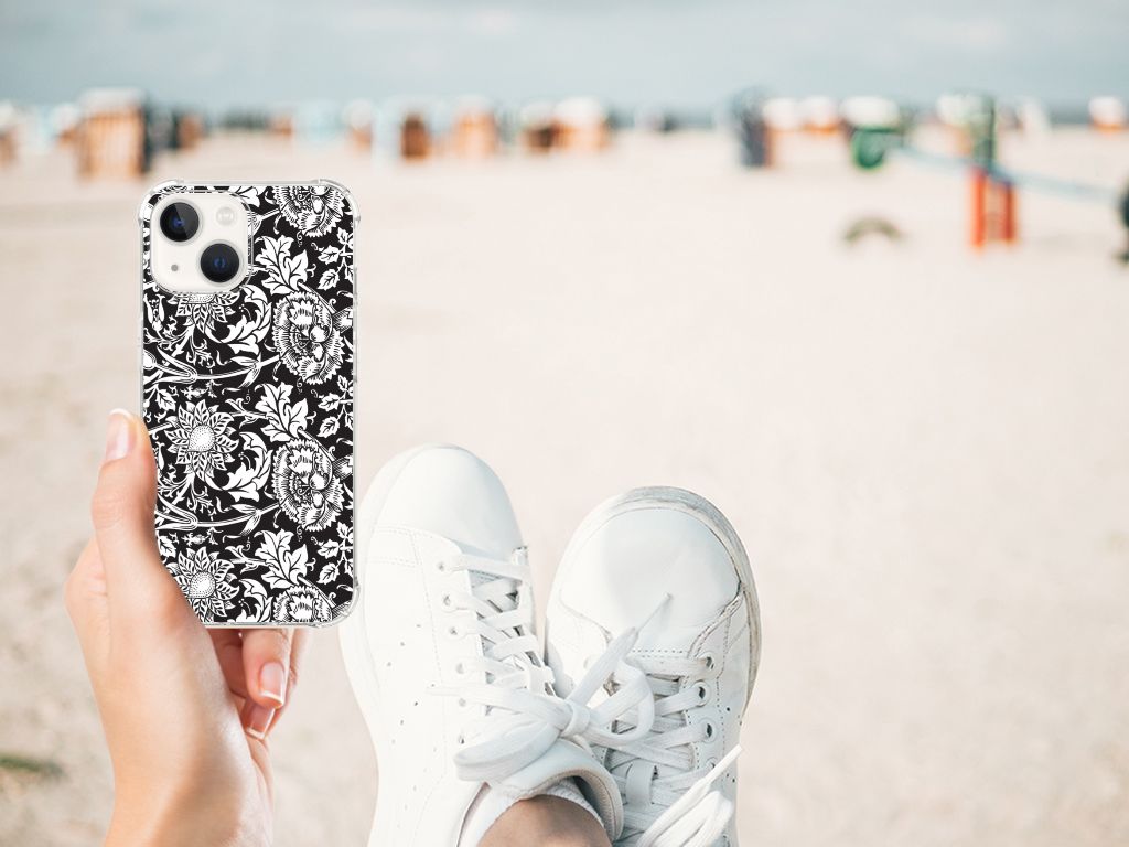 iPhone 13 Case Black Flowers B2C Telecom