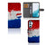 Samsung Galaxy A54 5G Bookstyle Case Nederland met artistiek design van de Nederlandse vlag.