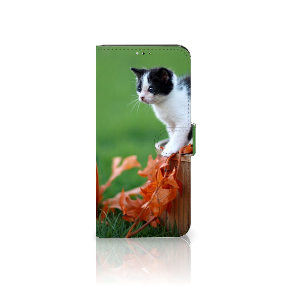 Samsung Galaxy A03 Telefoonhoesje met Pasjes Kitten