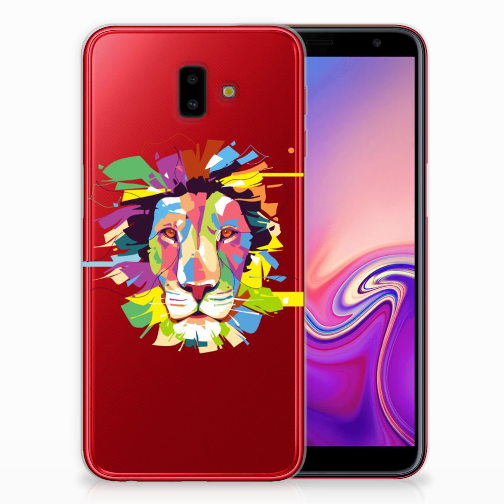 Samsung Galaxy J6 Plus (2018) Telefoonhoesje met Naam Lion Color
