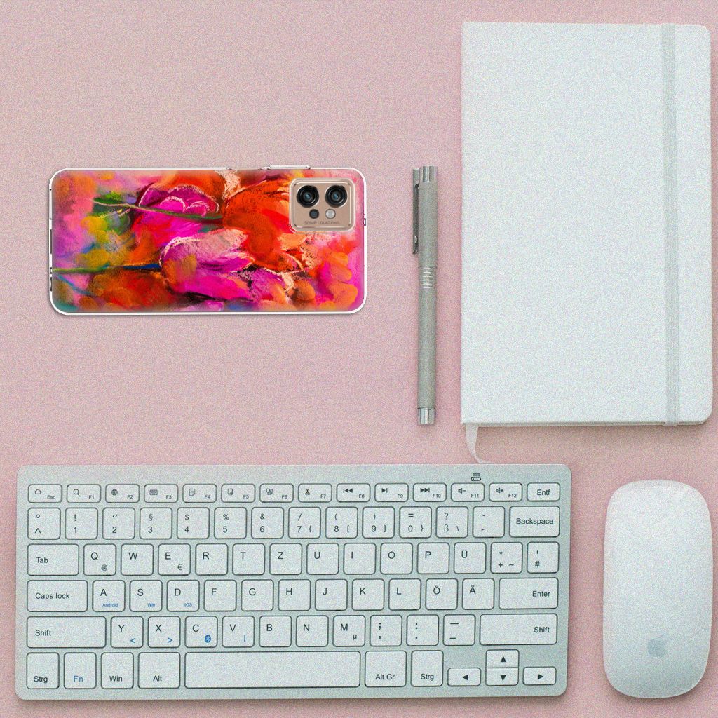 Hoesje maken Motorola Moto G32 Tulips B2C Telecom