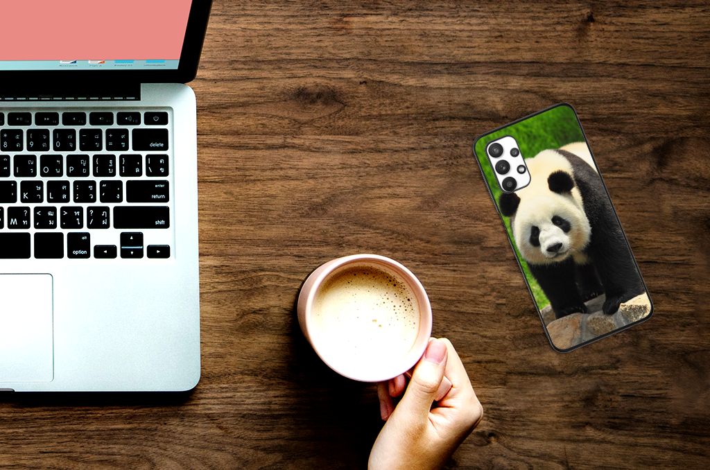 Samsung Galaxy A32 5G Dierenprint Telefoonhoesje Panda B2C Telecom