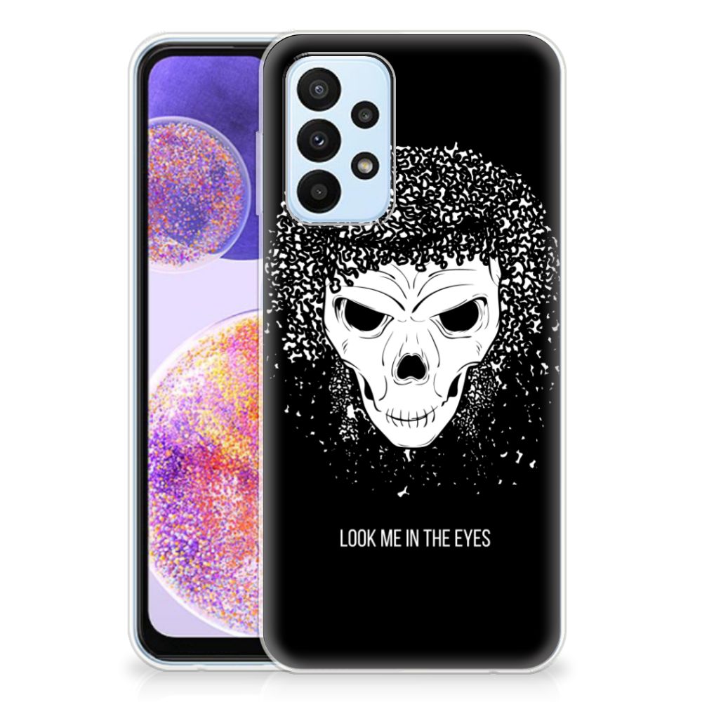 Silicone Back Case Samsung Galaxy A23 Skull Hair B2C Telecom