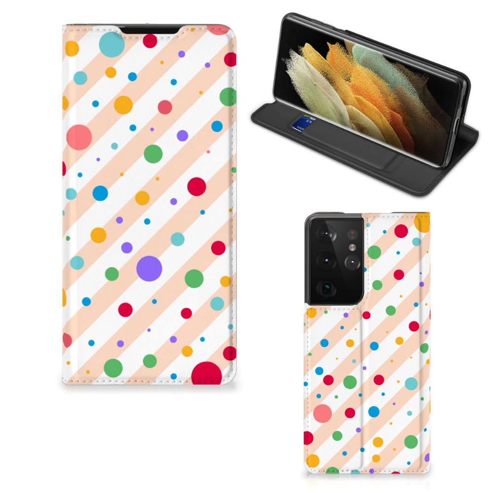 Samsung Galaxy S21 Ultra Hoesje met Magneet Dots - B2C Telecom