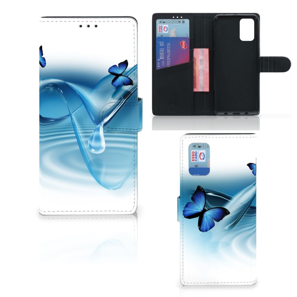 Samsung Galaxy A02s | M02s Telefoonhoesje met Pasjes Vlinders