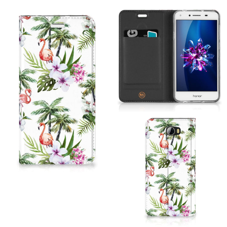 Huawei Y5 2 | Y6 Compact Hoesje maken Flamingo Palms