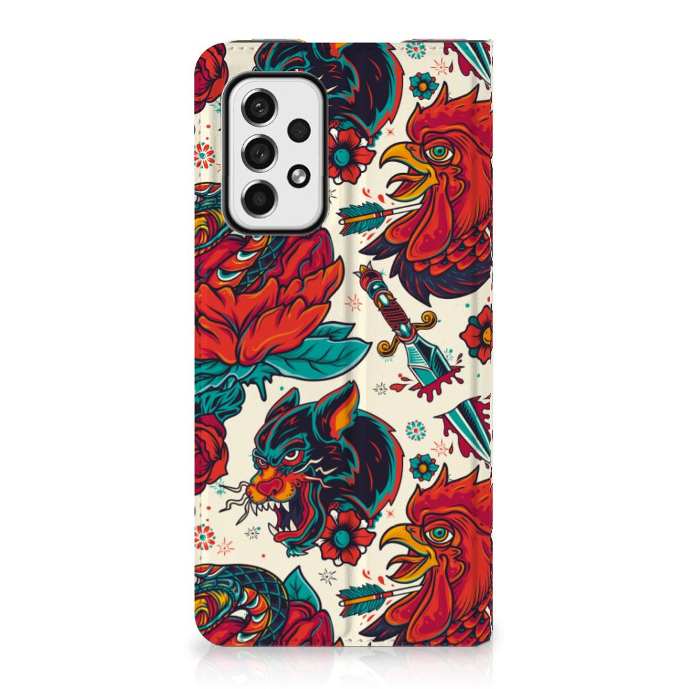 Stand Case voor Samsung Galaxy A73 Old Skool - B2C Telecom