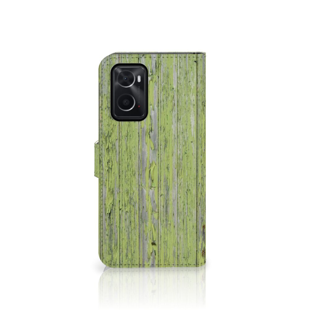 OPPO A76 | A96 Book Style Case Green Wood