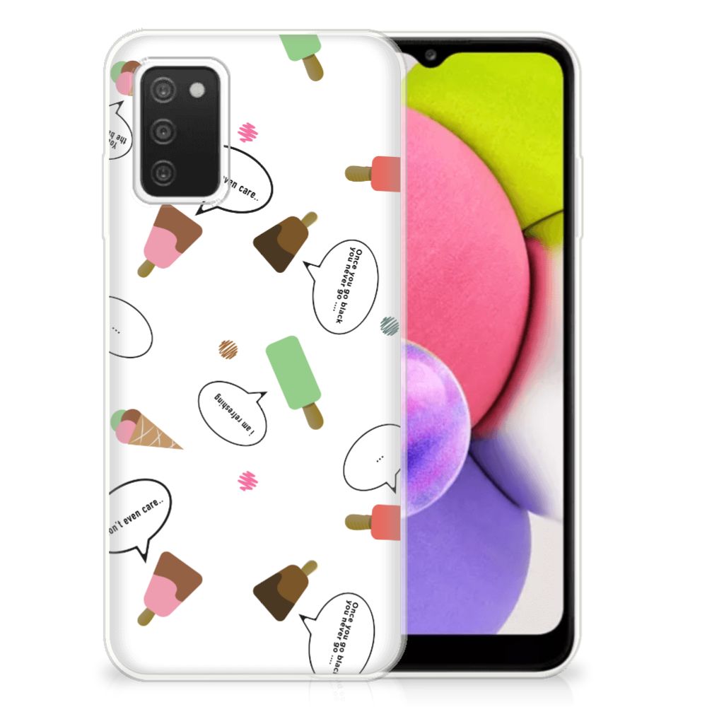 Samsung Galaxy A03S Siliconen Case IJsjes B2C Telecom