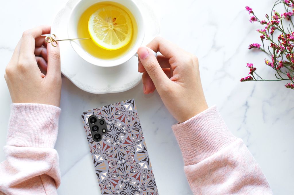 Samsung Galaxy A13 (4G) Standcase Flower Tiles - B2C Telecom