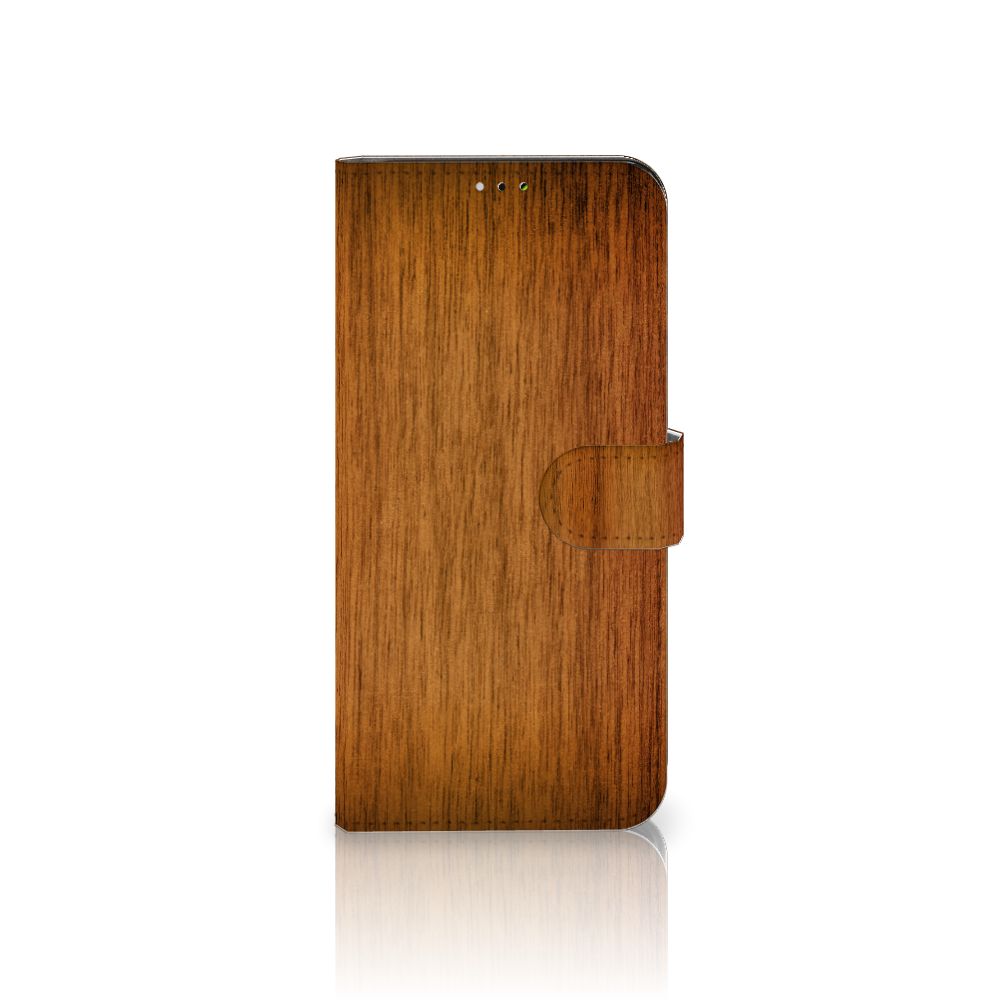Samsung Galaxy A03 Book Style Case Donker Hout