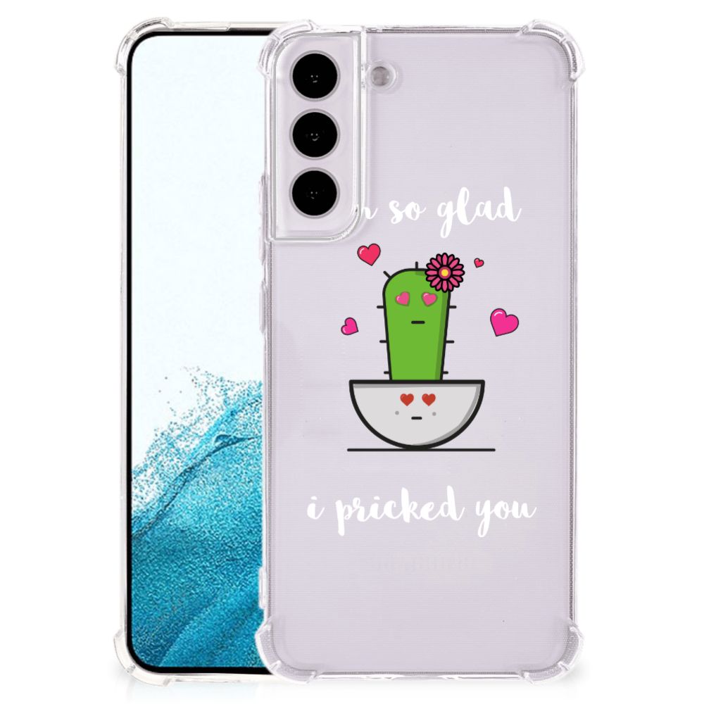 Samsung Galaxy S22 Plus Stevig Bumper Hoesje Cactus Glad
