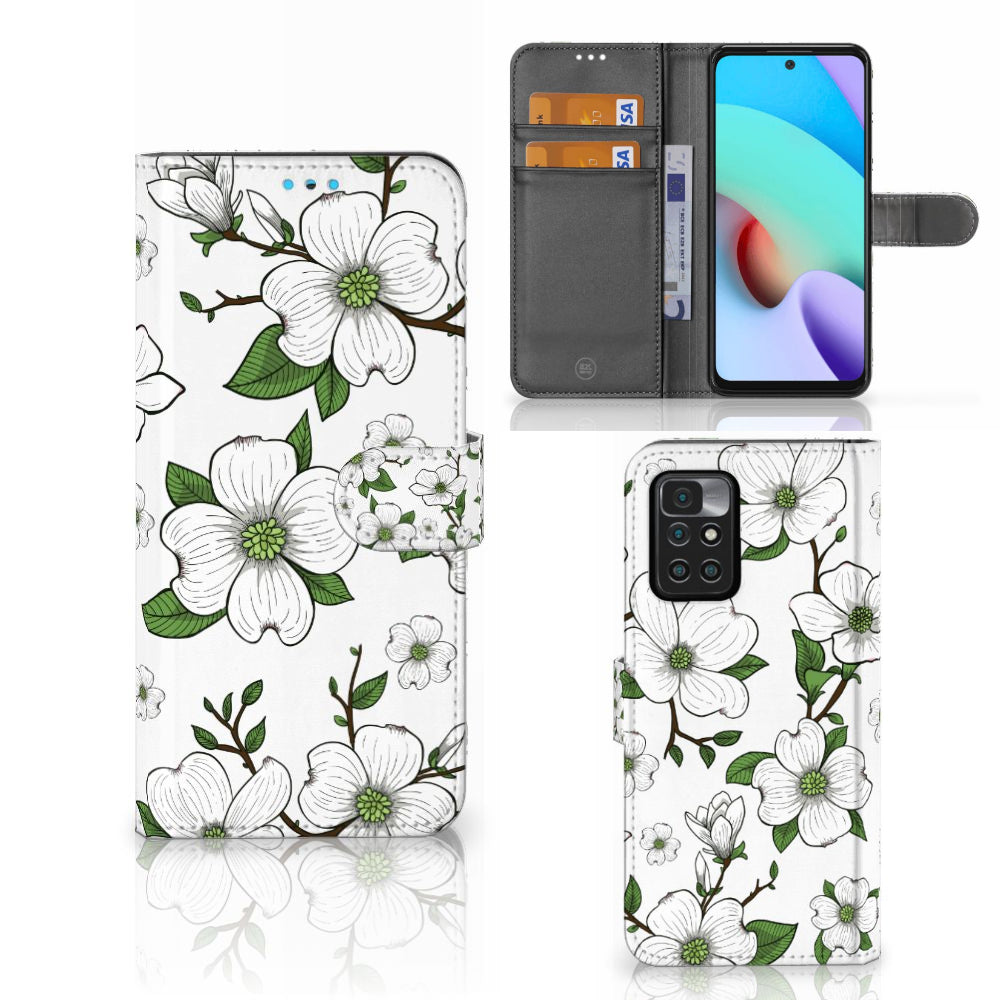 Xiaomi Redmi 10 Hoesje Dogwood Flowers