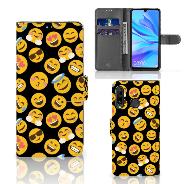 Huawei P30 Lite (2020) Telefoon Hoesje Emoji