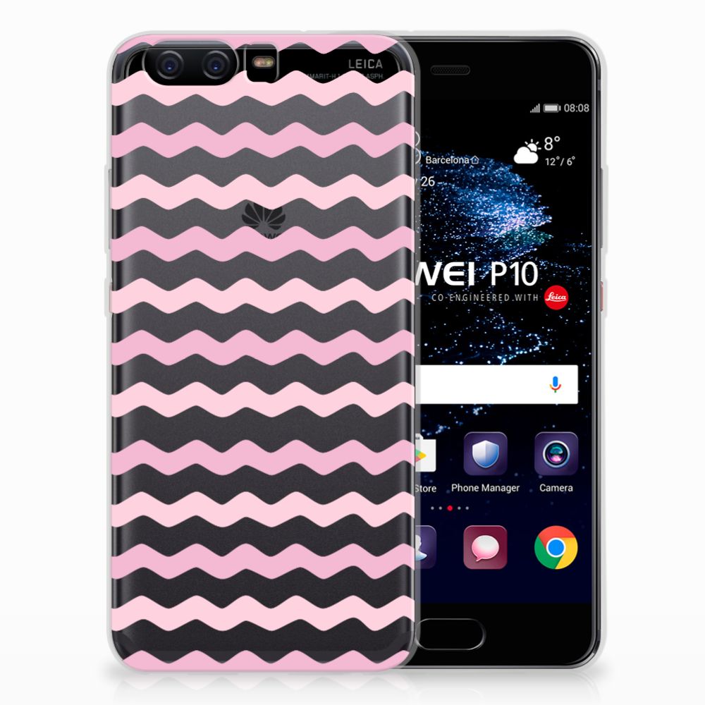 Huawei P10 TPU bumper Waves Roze