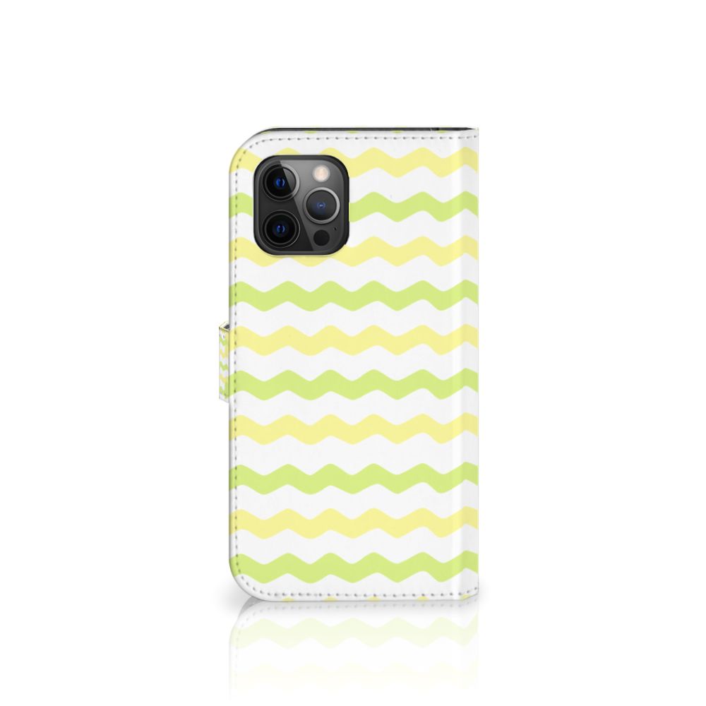 Apple iPhone 12 Pro Max Telefoon Hoesje Waves Yellow