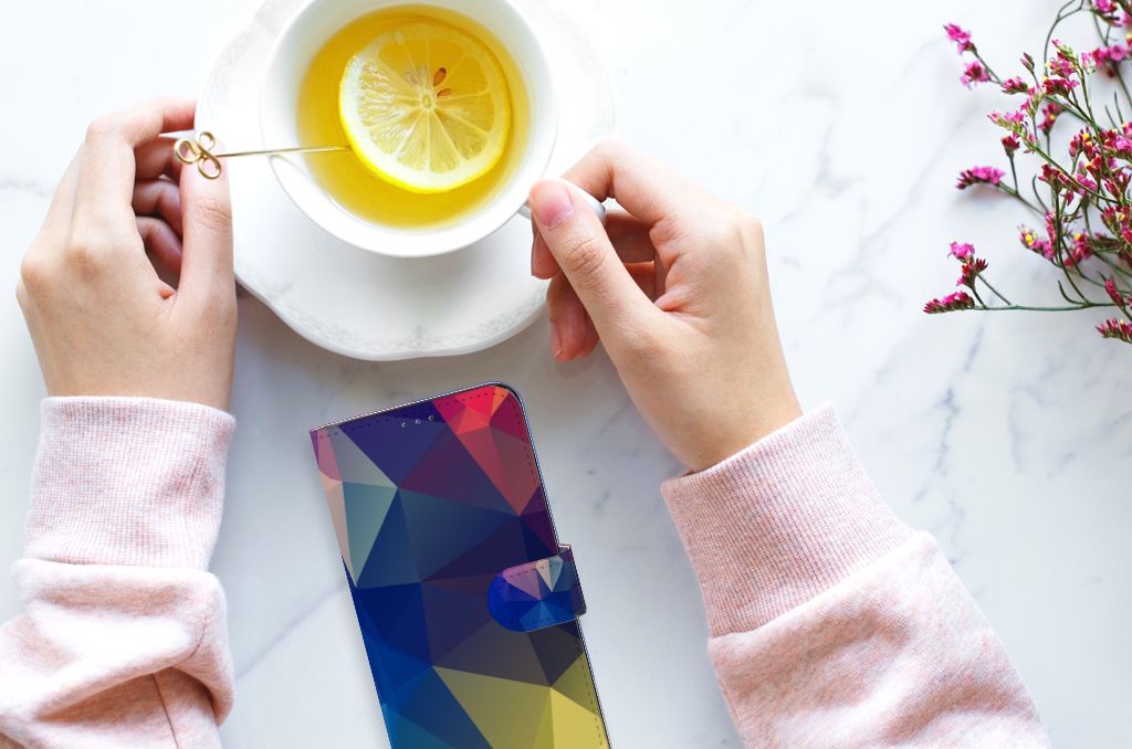 Motorola Moto G22 Book Case Polygon Dark
