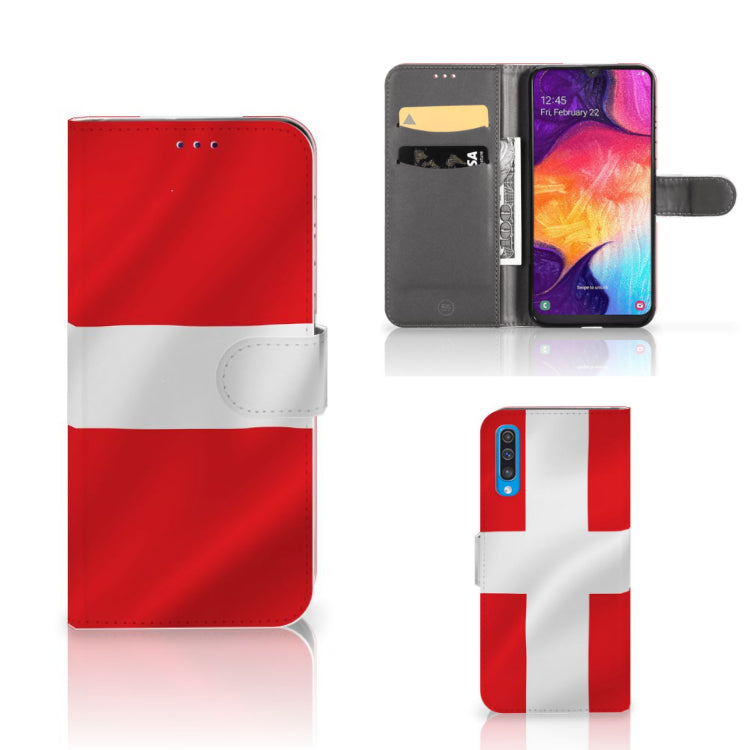 Samsung Galaxy A50 Bookstyle Case Denemarken