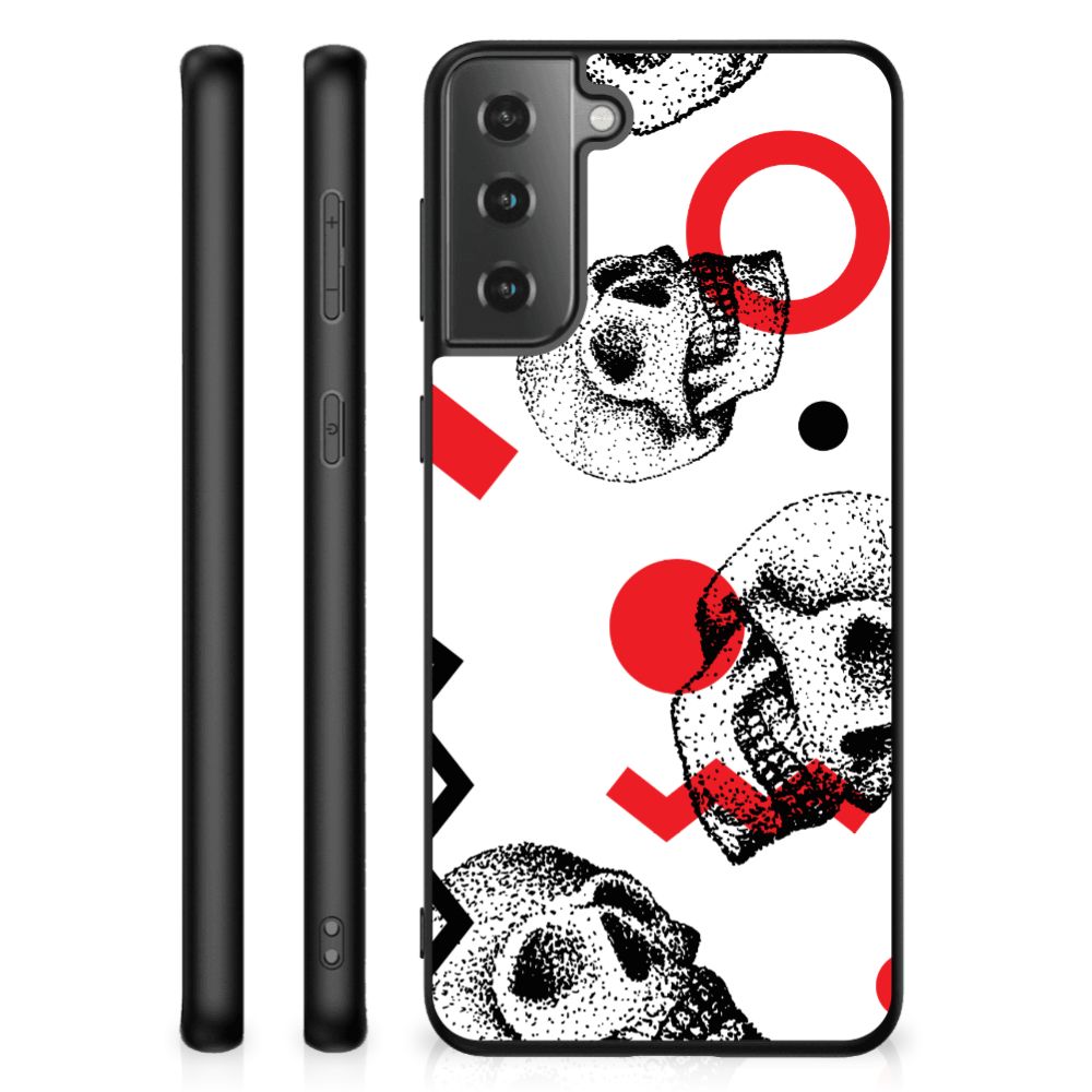 Telefoonhoesje Samsung Galaxy S21 Plus Skull Red B2C Telecom